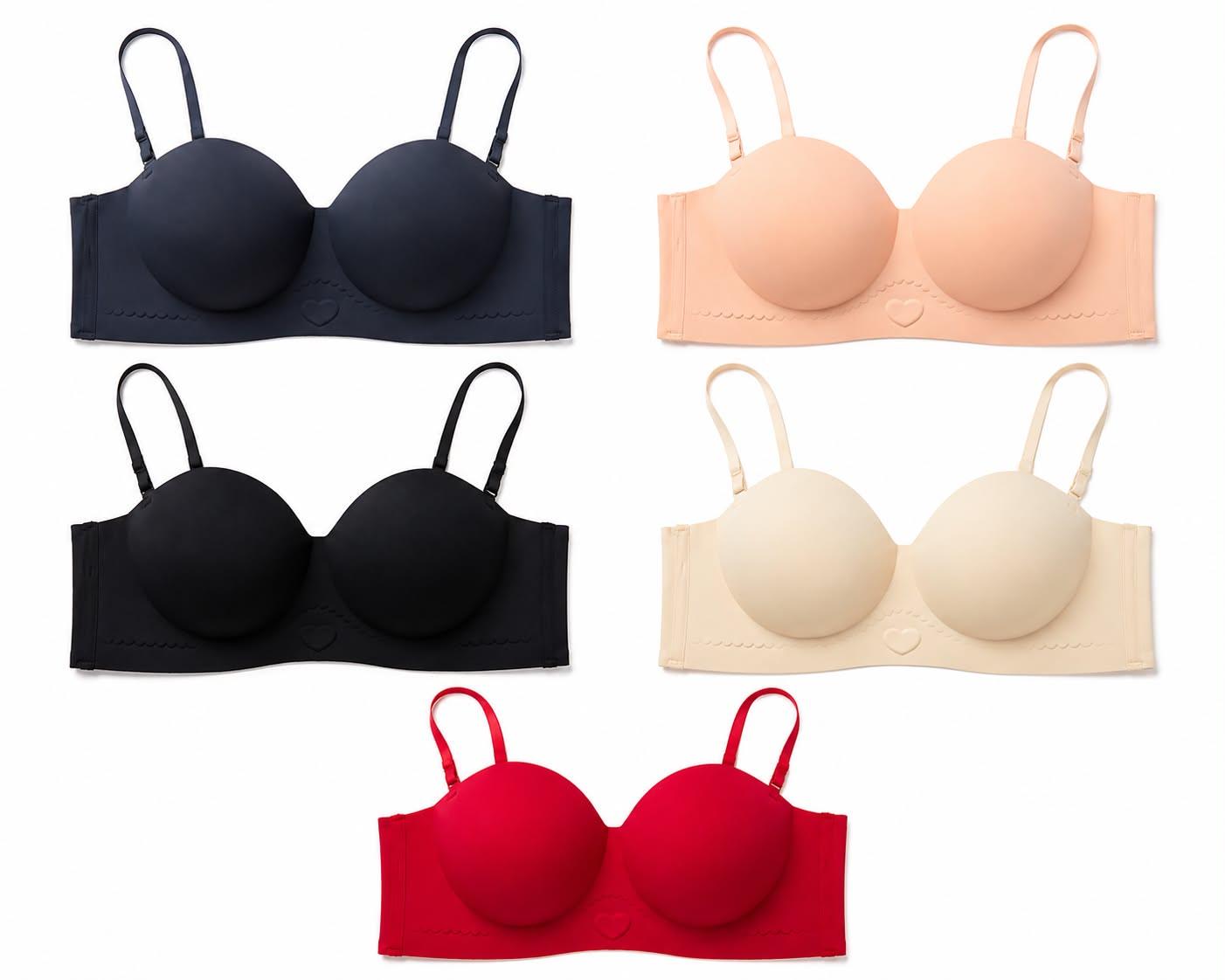 Seamless Heart push up Bra