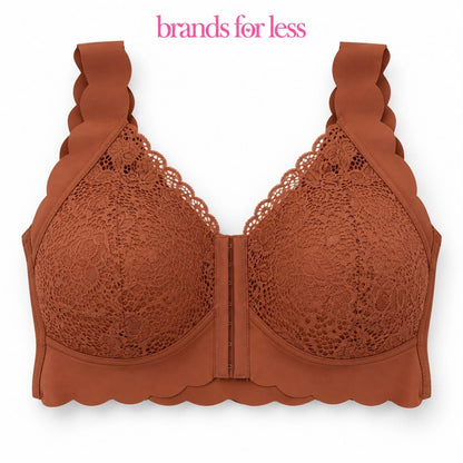 Flora Lace Bustier Bra For Big Cups- wireless