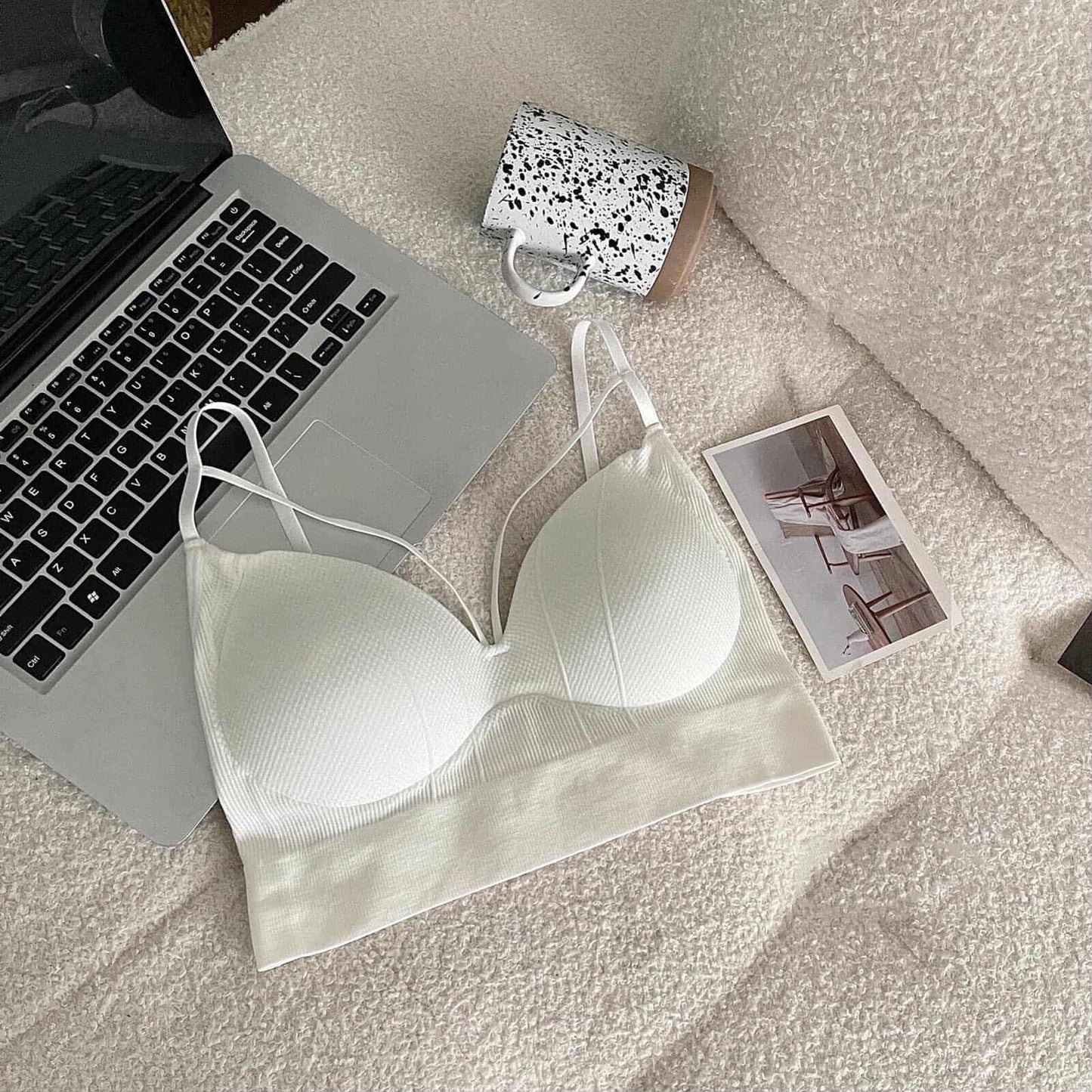 Sportive Top &  padded Half push Bra