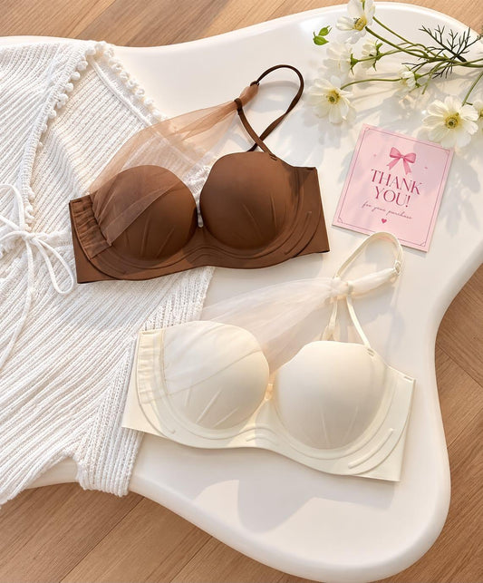 Luxe tulle Half push- up Bra