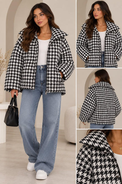 Trendy Chess puffer Jacket