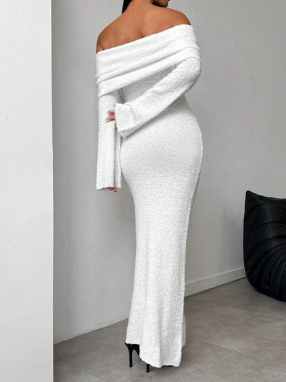 SHEIN White off shoulder Dress