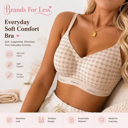 Seamless comfort printed Bra
