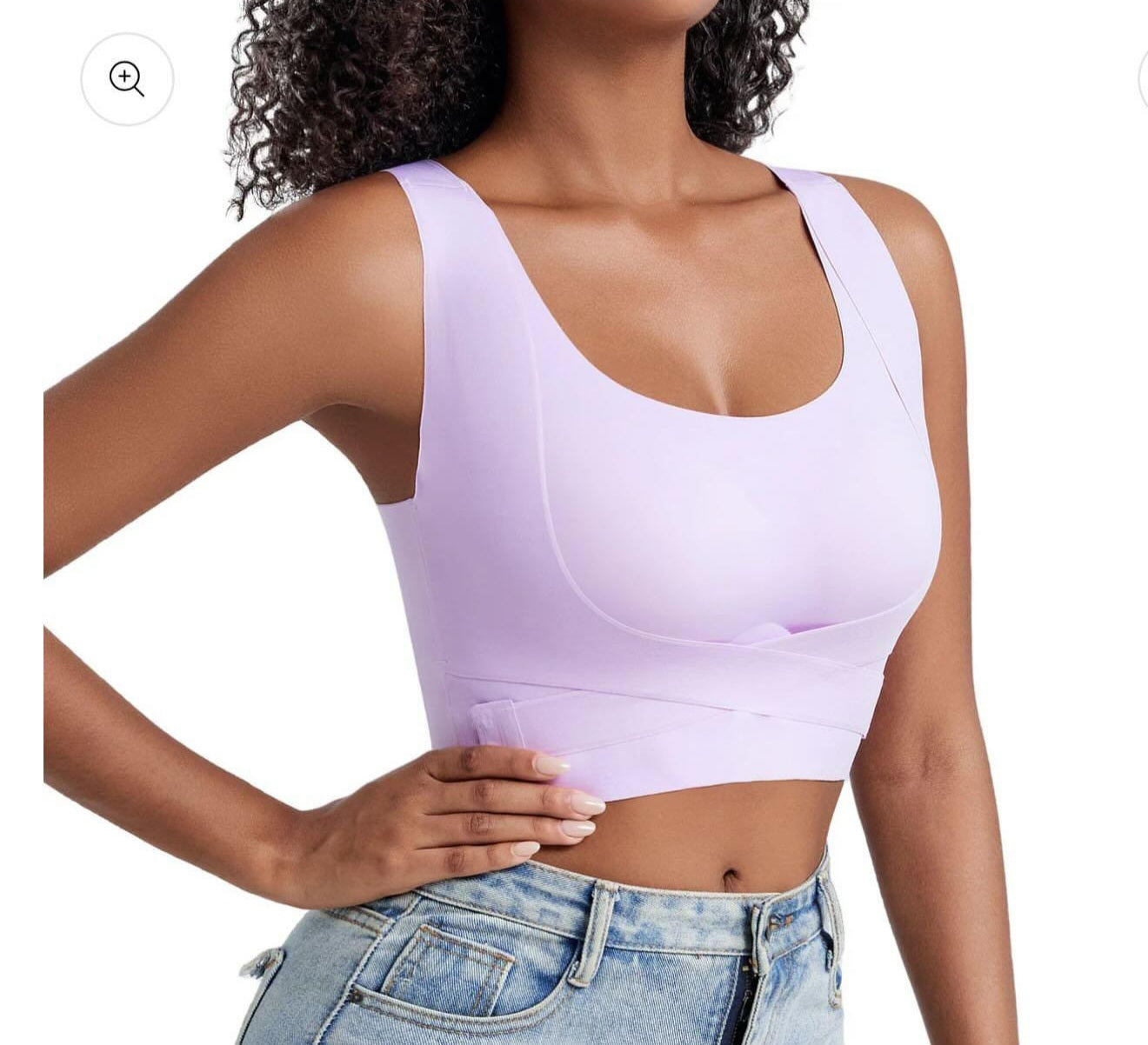 Seamless posture correction Bra