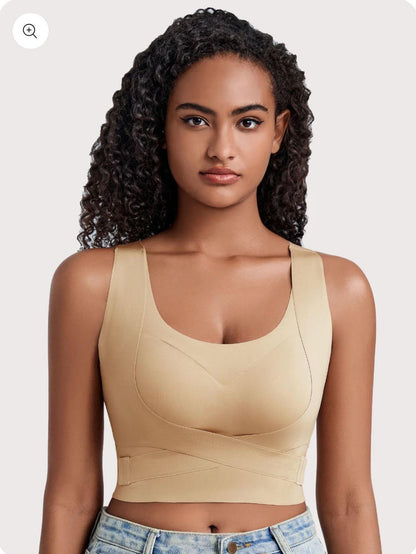 Seamless posture correction Bra