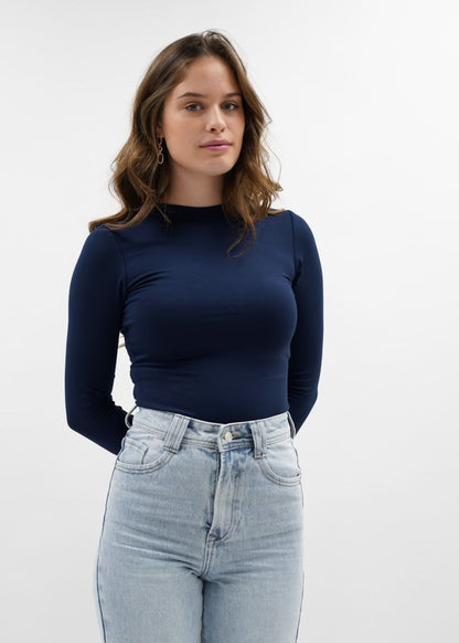 Basic top round neck Long sleeves