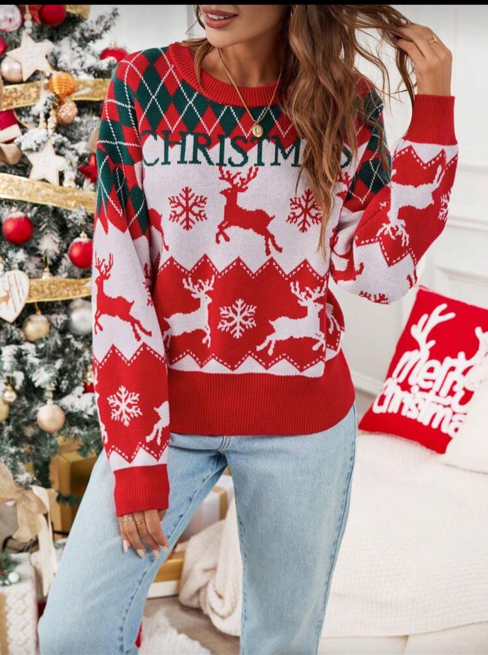SHEIN Premium Christmas Pullover 🎄