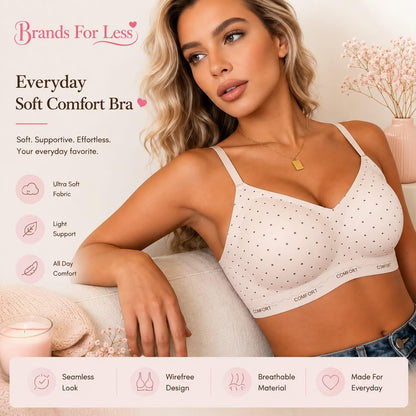 Seamless comfort printed Bra