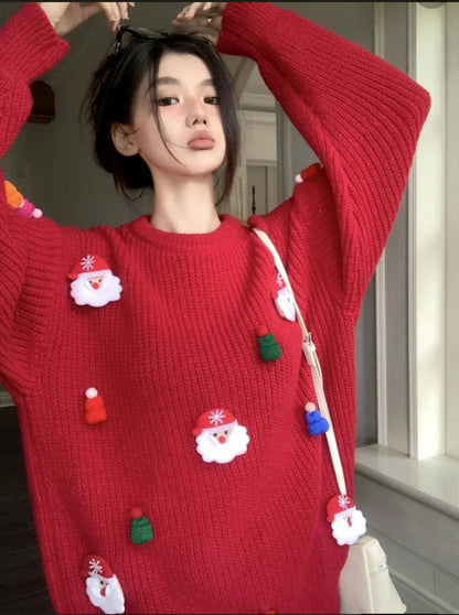 SHEIN PREMIUM Christmas pullover with 3D Christmas Elements