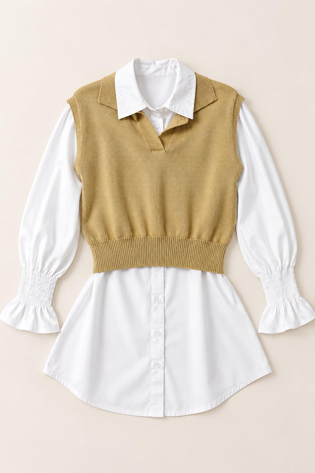 Styled chemise Dress + Dazy sleeveless  pullover