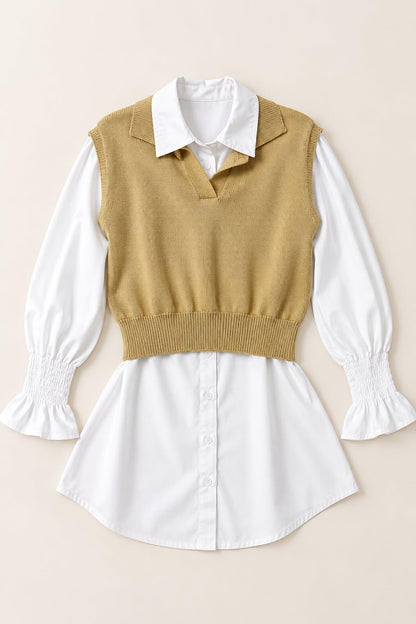 Styled chemise Dress + Dazy sleeveless  pullover